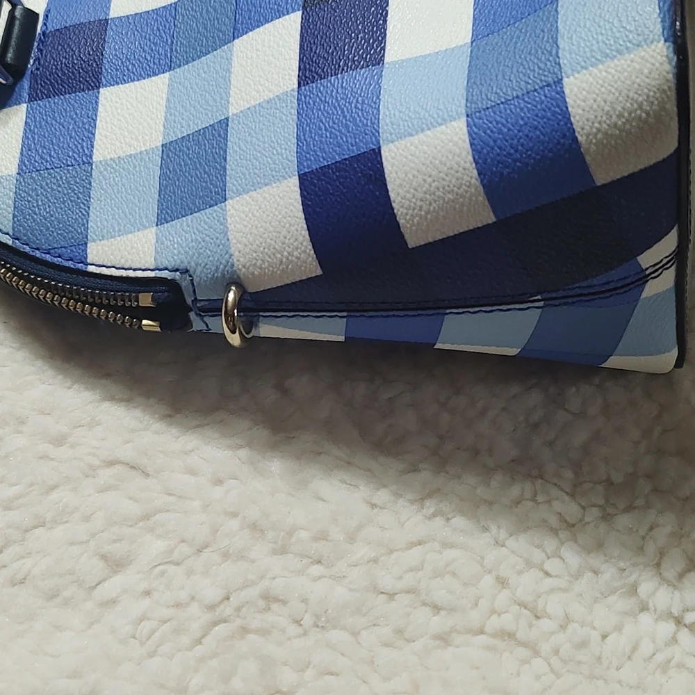 Super Rare Kate Spade Blue Plaid Bag - Picture 8 of 15